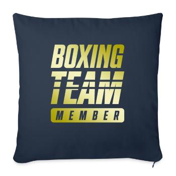 Boxing Team - Sofa pillowcase 17,3'' x 17,3'' (45 x 45 cm) - navy - Front