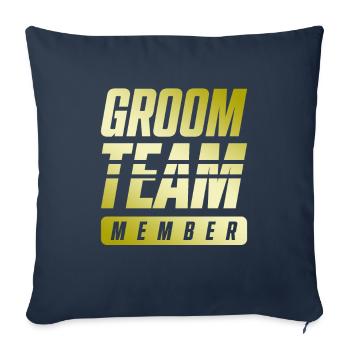 Groom Team - Sofa pillowcase 17,3'' x 17,3'' (45 x 45 cm) - navy - Front
