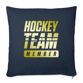 Hockey Team - Sofakissenbezug 45 x 45 cm - Navy - Vorne