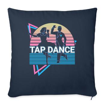 Tap Dance Tap Dance Retro - Sofa pillowcase 17,3'' x 17,3'' (45 x 45 cm) - navy - Front