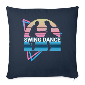 Swing Dance Swing Dance Retro - Sofa pillowcase 17,3'' x 17,3'' (45 x 45 cm) - navy - Front
