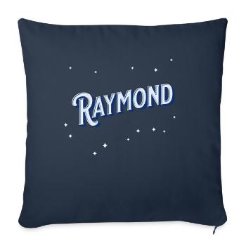 Raymond Namen personalisiert - Sofakissenbezug 45 x 45 cm - Navy - Vorne