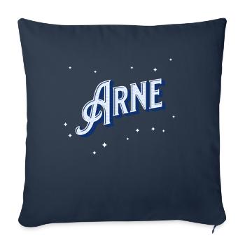 Arne Namen personalisiert - Sofakissenbezug 45 x 45 cm - Navy - Vorne