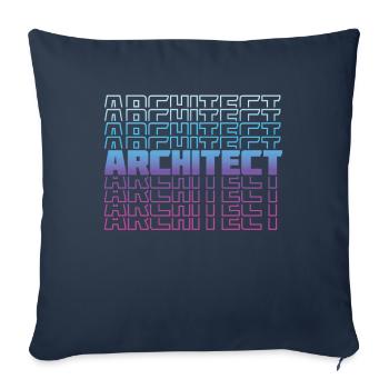 Architect Architect Architecture Building - Sofa pillowcase 17,3'' x 17,3'' (45 x 45 cm) - navy - Front
