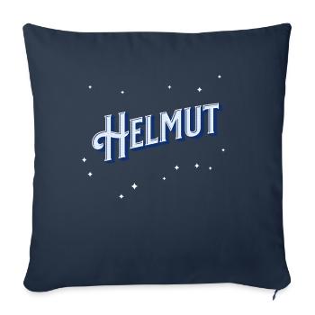 Helmut Name personalized - Sofa pillowcase 17,3'' x 17,3'' (45 x 45 cm) - navy - Front