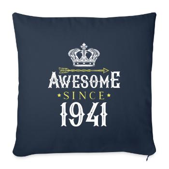 Awesome Since (1941) - Sofa pillowcase 17,3'' x 17,3'' (45 x 45 cm) - navy - Front
