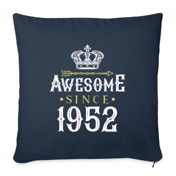 Awesome Since (1952) - Sofa pillowcase 17,3'' x 17,3'' (45 x 45 cm) - navy - Front