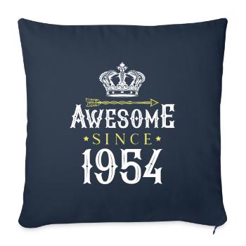 Awesome Since (1954) - Sofa pillowcase 17,3'' x 17,3'' (45 x 45 cm) - navy - Front