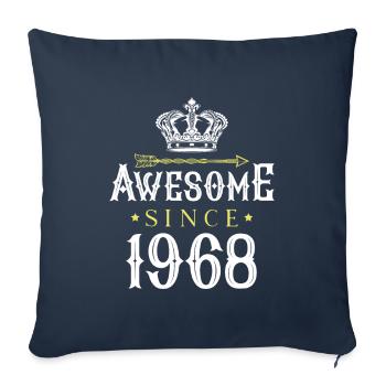 1968 awesome since - Sofakissenbezug 45 x 45 cm - Navy - Vorne