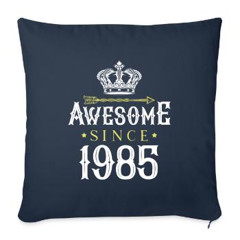 Génial depuis (1985) - Housse de coussin décorative 45 x 45 cm - bleu marine - Devant