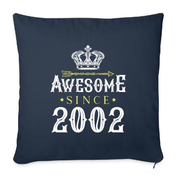 2002 awesome since - Sofakissenbezug 45 x 45 cm - Navy - Vorne