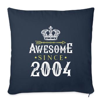 2004 awesome since - Sofakissenbezug 45 x 45 cm - Navy - Vorne