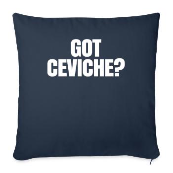 Ceviche Geschenk - Sofakissenbezug 45 x 45 cm - Navy - Vorne