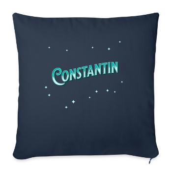 Constantin Namen personalisiert - Sofakissenbezug 45 x 45 cm - Navy - Vorne