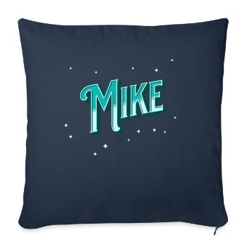 Mike Namen personalisiert - Sofakissenbezug 45 x 45 cm - Navy - Vorne