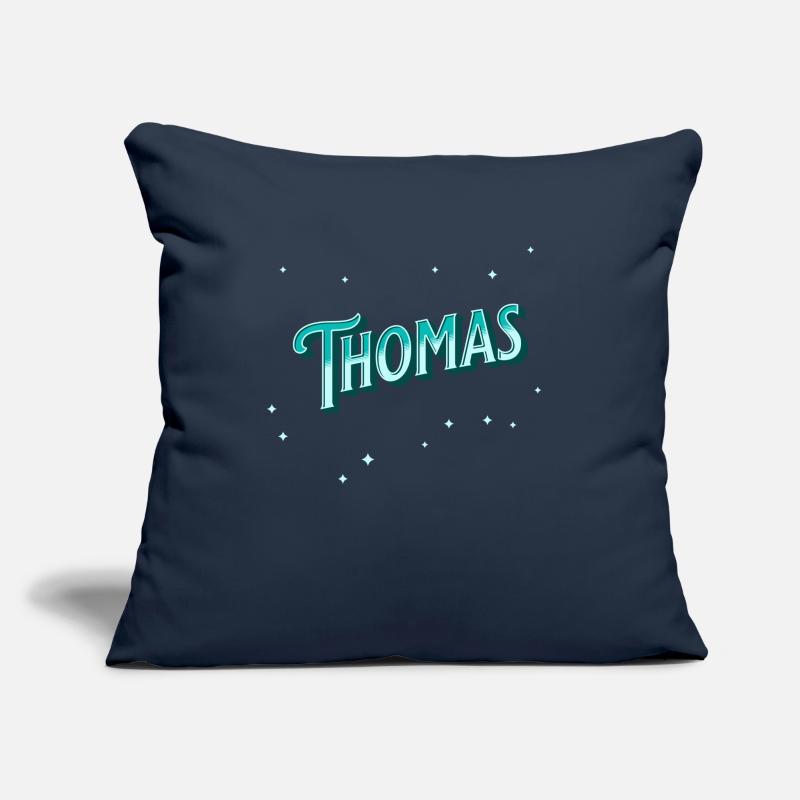 Thomas' name personalized Sofa pillowcase 17,3'' x 17,3'' (45 x 45 cm)