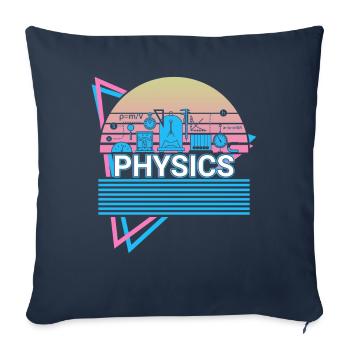 Physics Retro Science - Sofa pillowcase 17,3'' x 17,3'' (45 x 45 cm) - navy - Front