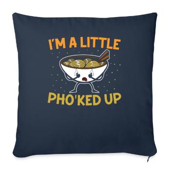 I'm A Little Pho'ked Up Southeast Asia Vietnam Soup - Sofa pillowcase 17,3'' x 17,3'' (45 x 45 cm) - navy - Front