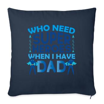 Father's Day Dad is Amazing Dad Gift - Sofa pillowcase 17,3'' x 17,3'' (45 x 45 cm) - navy - Front
