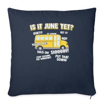 Bus drivers Holidays School bus Bus drivers Bus drivers - Sofa pillowcase 17,3'' x 17,3'' (45 x 45 cm) - navy - Front