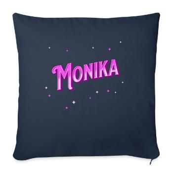 Monika Namen personalisiert - Sofakissenbezug 45 x 45 cm - Navy - Vorne