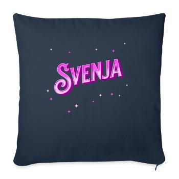 Svenja Namen personalisiert - Sofakissenbezug 45 x 45 cm - Navy - Vorne