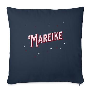 Mareike name personalized - Sofa pillowcase 17,3'' x 17,3'' (45 x 45 cm) - navy - Front
