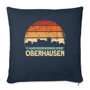 Oberhausen Skyline - Sofa pillowcase 17,3'' x 17,3'' (45 x 45 cm) - navy - Front