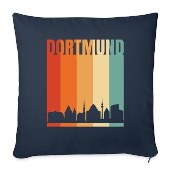 Dortmund - Sofa pillowcase 17,3'' x 17,3'' (45 x 45 cm) - navy - Front
