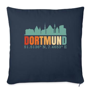 Dortmund - Sofa pillowcase 17,3'' x 17,3'' (45 x 45 cm) - navy - Front