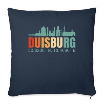 Duisburg - Sofa pillowcase 17,3'' x 17,3'' (45 x 45 cm) - navy - Front