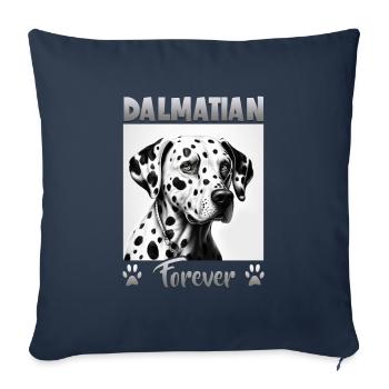 Hunde Spruch Dalmatiner Design für Hundeliebhaber - Sofakissenbezug 45 x 45 cm - Navy - Vorne