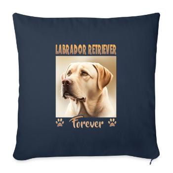 Dog Saying Labrador Retriever Design for - Sofa pillowcase 17,3'' x 17,3'' (45 x 45 cm) - navy - Front
