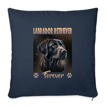 Dog Saying Labrador Retriever Design for - Sofa pillowcase 17,3'' x 17,3'' (45 x 45 cm) - navy - Front