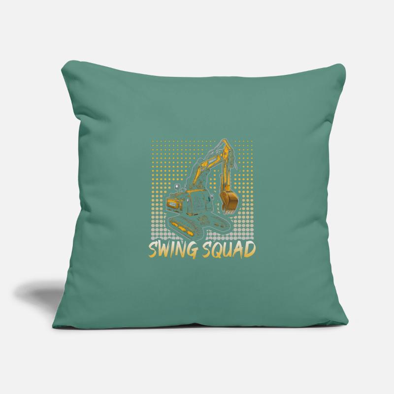 Crane operator design for excavator operators and construction workers Sofa pillowcase 17,3'' x 17,3'' (45 x 45 cm)