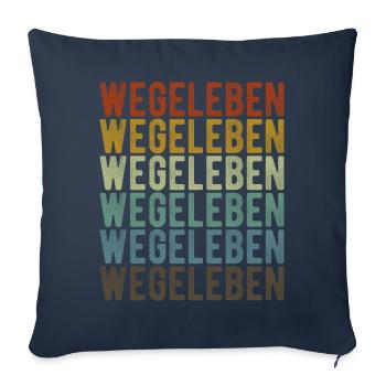 Wegeleben Stadt Retro Vintage - Sofa pillowcase 17,3'' x 17,3'' (45 x 45 cm) - navy - Front