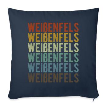Weißenfels Town Retro Vintage - Sofa pillowcase 17,3'' x 17,3'' (45 x 45 cm) - navy - Front