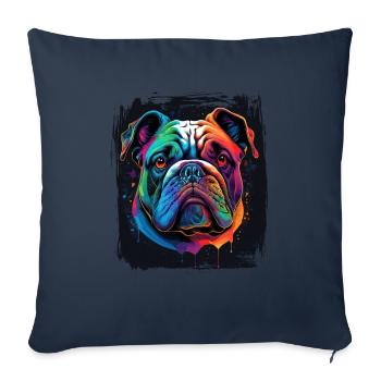 Bulldog dog saying Bulldog owner - Sofa pillowcase 17,3'' x 17,3'' (45 x 45 cm) - navy - Front