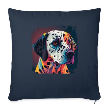 Hunde Spruch Dalmatiner Design für Hundeliebhaber - Sofakissenbezug 45 x 45 cm - Navy - Vorne