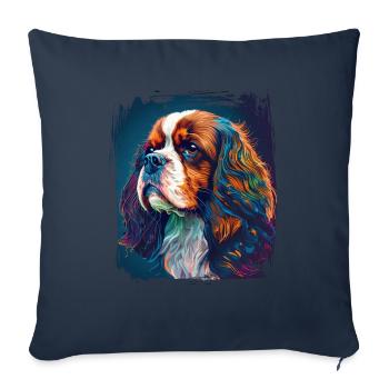 Dog saying Cavalier Spaniel for dog lovers - Sofa pillowcase 17,3'' x 17,3'' (45 x 45 cm) - navy - Front