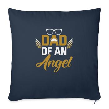 Father's Day Dad of an angel Papa Father - Sofa pillowcase 17,3'' x 17,3'' (45 x 45 cm) - navy - Front