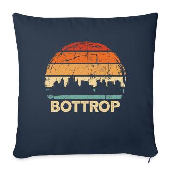 Bottrop - Housse de coussin décorative 45 x 45 cm - bleu marine - Devant
