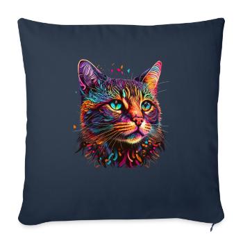Cat Lovers Cool Cat Design Cat Mama - Sofa pillowcase 17,3'' x 17,3'' (45 x 45 cm) - navy - Front