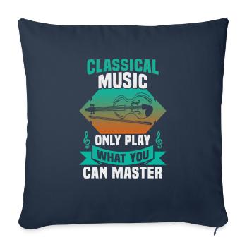 Classical Music Orchestra Musicians - Sofa pillowcase 17,3'' x 17,3'' (45 x 45 cm) - navy - Front