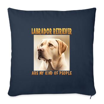 Dog Saying Labrador Retriever Design for - Sofa pillowcase 17,3'' x 17,3'' (45 x 45 cm) - navy - Front