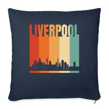 Liverpool - Sofakissenbezug 45 x 45 cm - Navy - Vorne