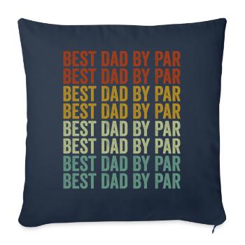 Best Papa of Par Golfer Golfer Papa Vatert - Sofa pillowcase 17,3'' x 17,3'' (45 x 45 cm) - navy - Front