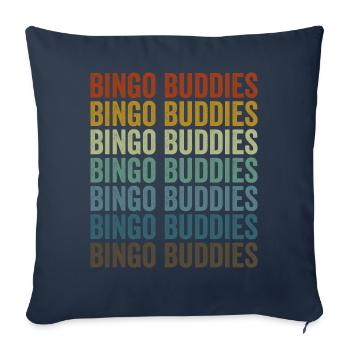 Bingo Buddies Bingo Players Bingo Buddies - Sofa pillowcase 17,3'' x 17,3'' (45 x 45 cm) - navy - Front