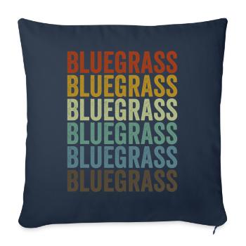 Bluegrass Bassist - Sofa pillowcase 17,3'' x 17,3'' (45 x 45 cm) - navy - Front