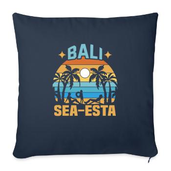 Bali Indonesia beach holiday by the sea - Sofa pillowcase 17,3'' x 17,3'' (45 x 45 cm) - navy - Front
